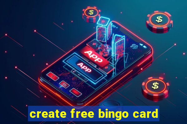 create free bingo card