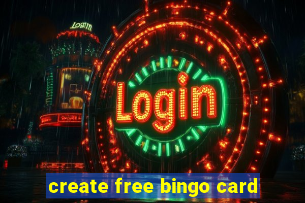 create free bingo card