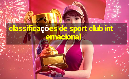 classificações de sport club internacional