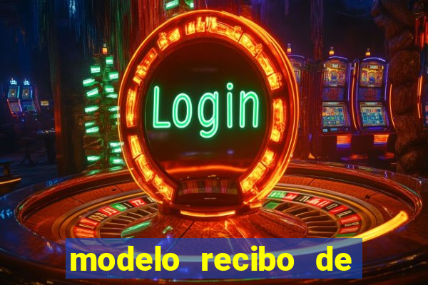 modelo recibo de pagamento autonomo