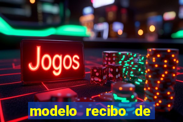 modelo recibo de pagamento autonomo