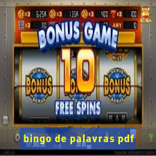 bingo de palavras pdf