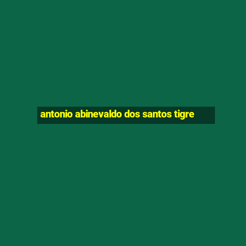 antonio abinevaldo dos santos tigre