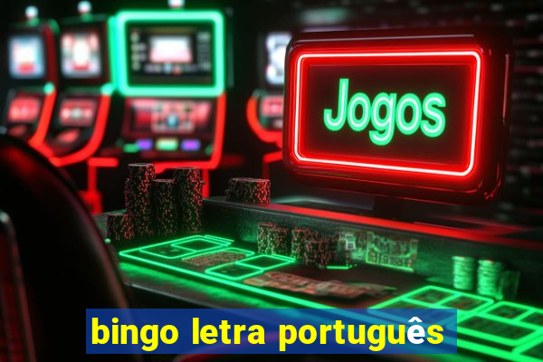 bingo letra português