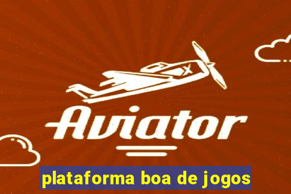 plataforma boa de jogos