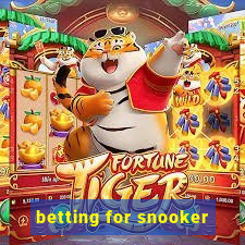 betting for snooker