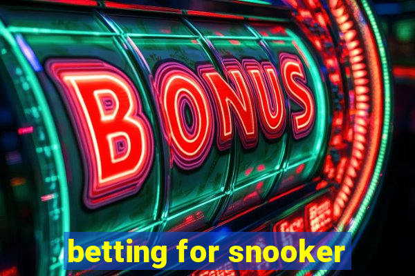 betting for snooker