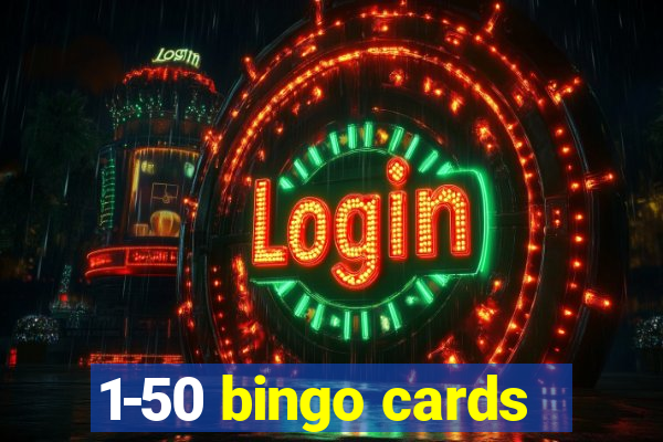 1-50 bingo cards