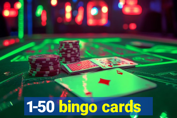 1-50 bingo cards