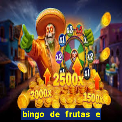 bingo de frutas e legumes para imprimir