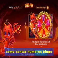 como cantar numeros bingo