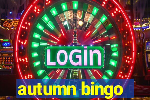 autumn bingo