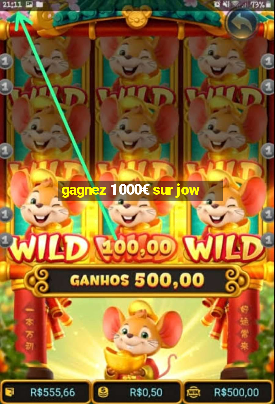 gagnez 1 000€ sur jow