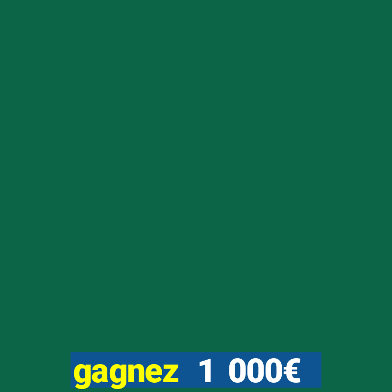 gagnez 1 000€ sur jow