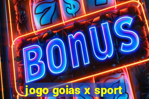 jogo goias x sport