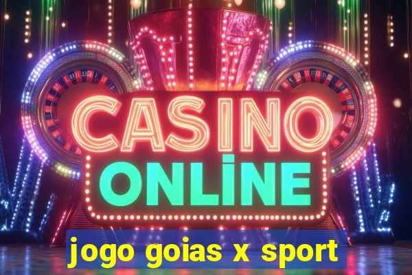 jogo goias x sport