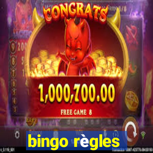 bingo règles