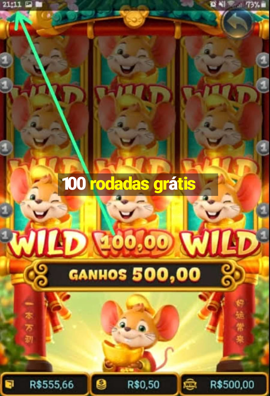 100 rodadas grátis