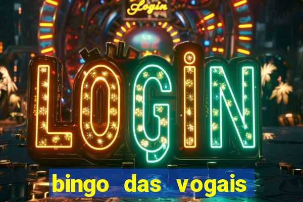 bingo das vogais colorido para imprimir