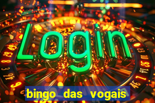 bingo das vogais colorido para imprimir