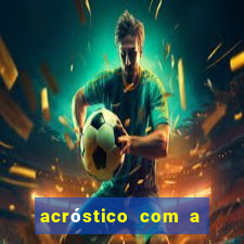 acróstico com a palavra futebol