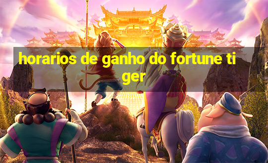 horarios de ganho do fortune tiger