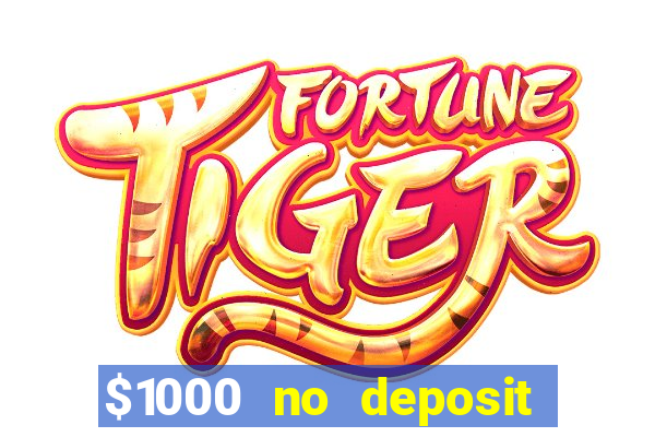 $1000 no deposit bonus casino