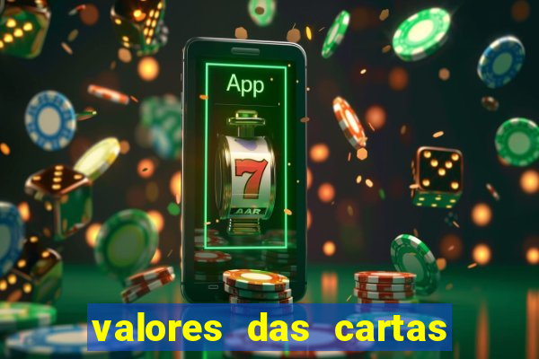 valores das cartas no 21