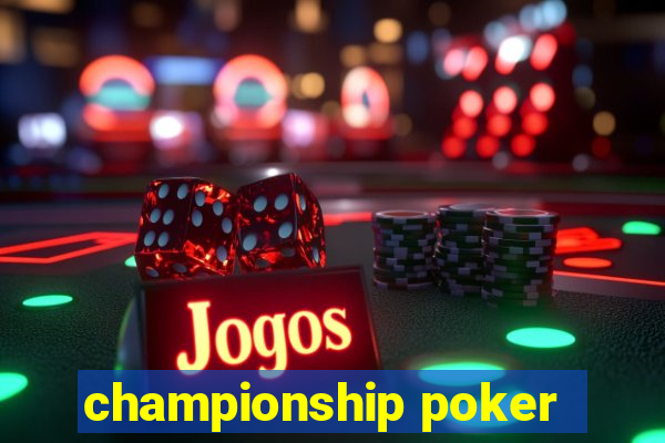 championship poker