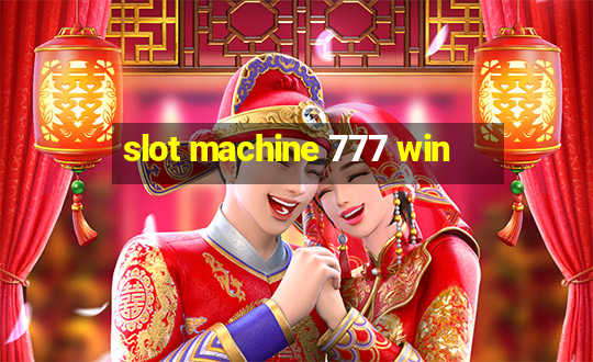 slot machine 777 win