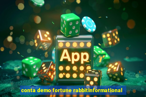 conta demo fortune rabbitInformational