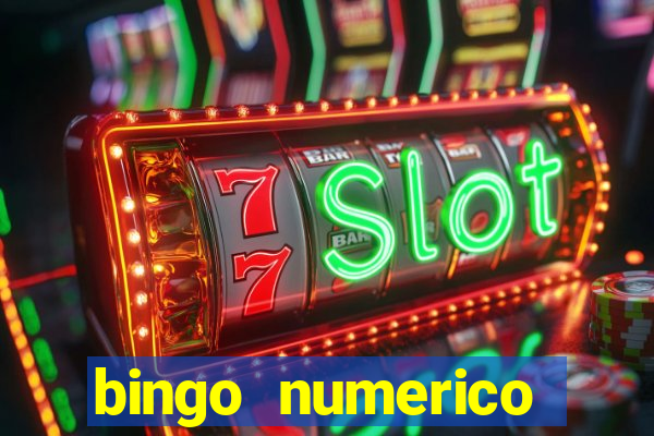 bingo numerico educa??o infantil