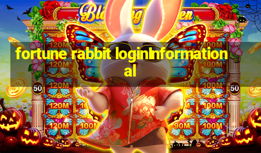 fortune rabbit loginInformational