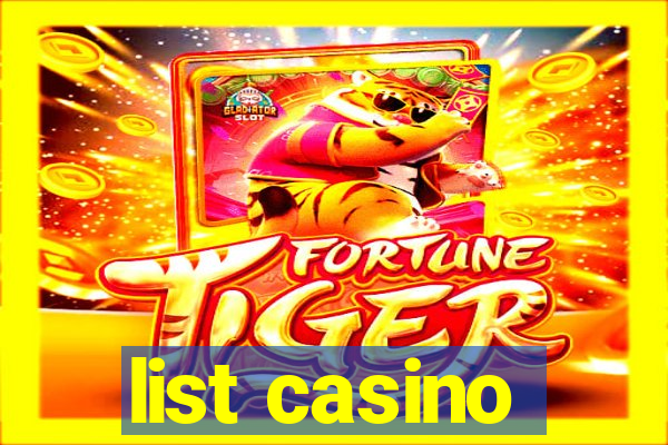 list casino