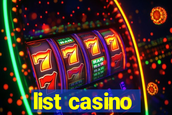 list casino