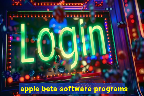 apple beta software programs