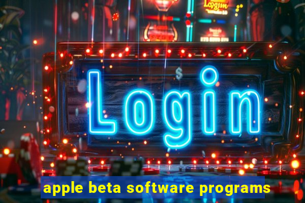 apple beta software programs