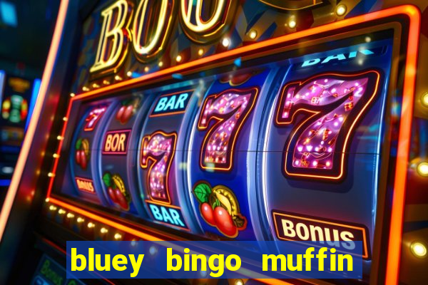 bluey bingo muffin and socks