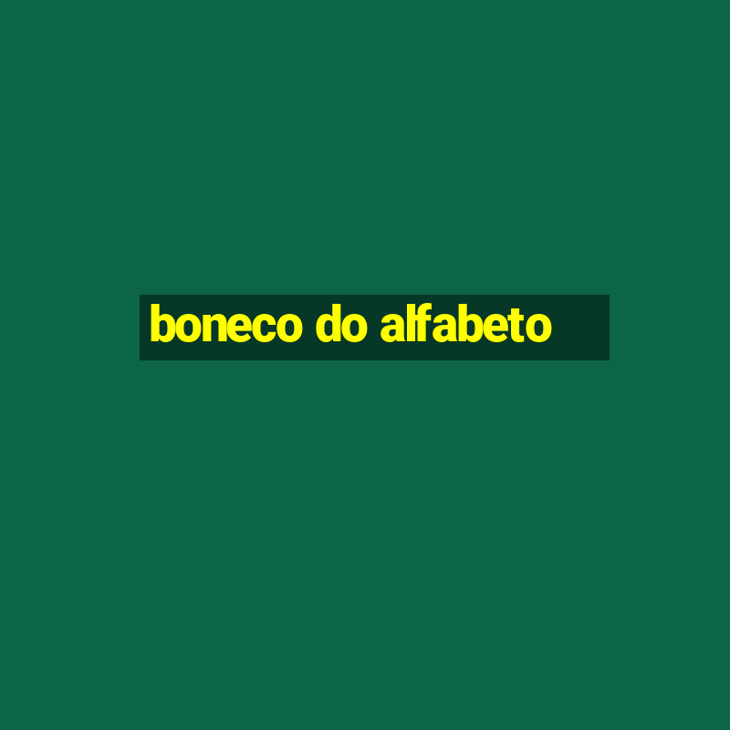 boneco do alfabeto