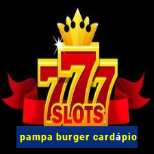 pampa burger cardápio