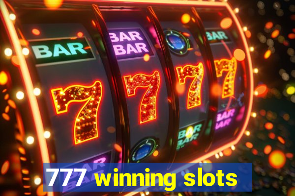 777 winning slots