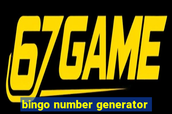 bingo number generator