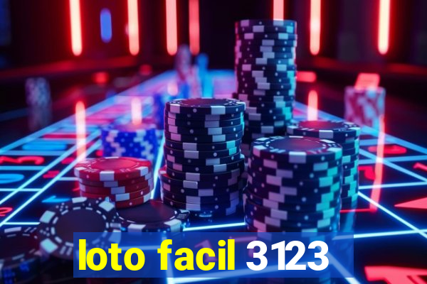 loto facil 3123