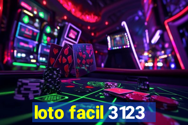 loto facil 3123