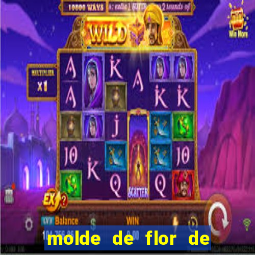 molde de flor de eva grande para imprimir