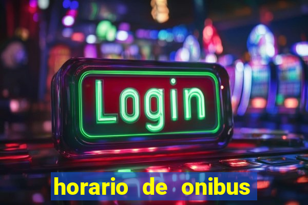 horario de onibus passaro marrom