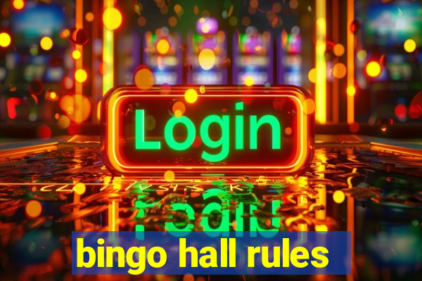 bingo hall rules