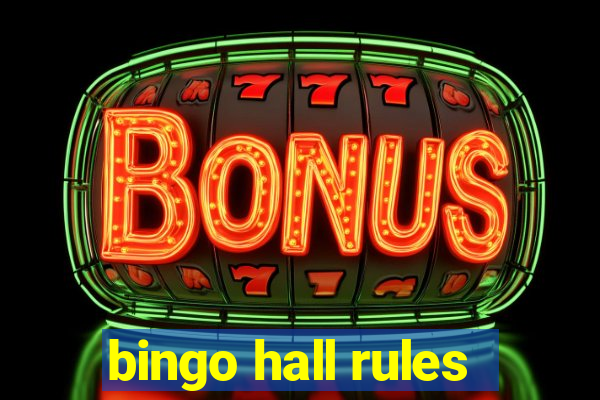 bingo hall rules