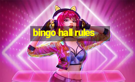 bingo hall rules