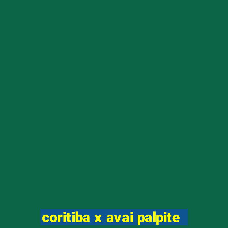 coritiba x avai palpite